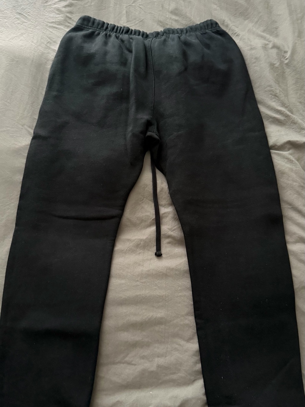 Essentials Black Drawstring Sweatpants - Picture 2 of 4